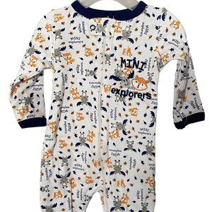 Swiggles 0-3 Month Mini Explorer Fox & Moose Outdoor Themed Zippered Sleeper